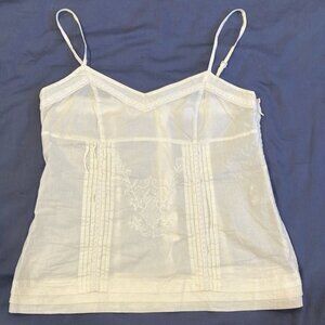 H&M cream light lacy top